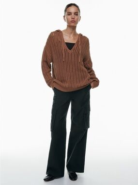 Wilfred Free Cardan Knit Sweater Hoodie